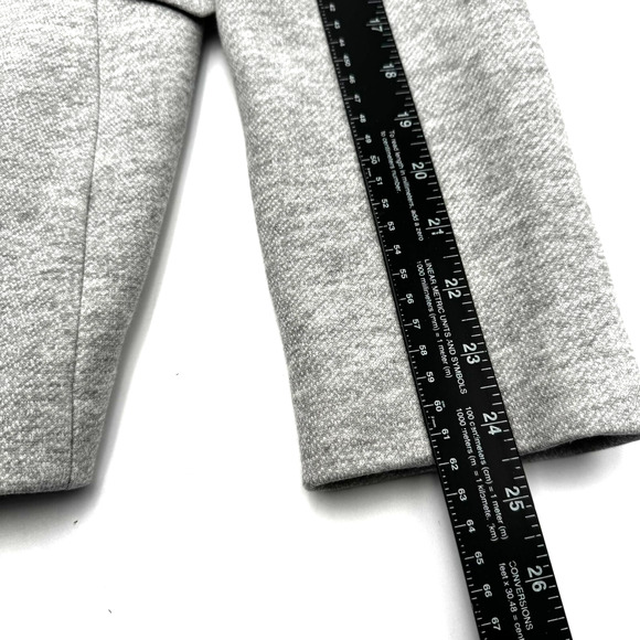 TOMMY HILFIGER Blazer Jacket‎ Women's 12 Gray Navy Preppy Elbow Patches Fitted - Picture 14 of 14